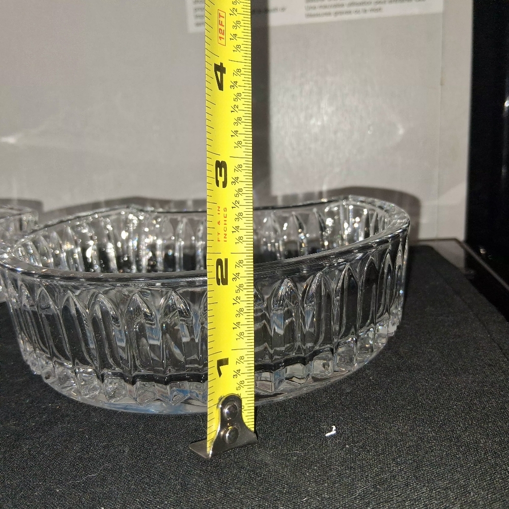 CELEBRATIONS MIKASA Set Of 4 Cresent Dishes Cresent Collection QQ411/408 CRYSTAL - Picture 13 of 16
